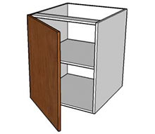 Single Door Cabinet Hinged Left