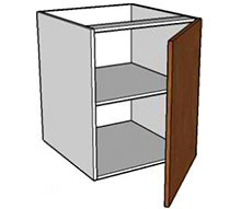 Single Door Cabinet Hinged Right