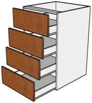 4 Drawer Base Cabinet