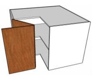 Corner Cabinet Hinged Left - Overhead