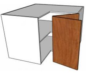 Corner Cabinet Hinged Right - Overhead