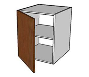 Single Door Cabinet Hinged Left - Overhead