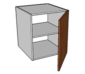 Single Door Cabinet Hinged Right - Overhead
