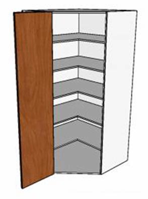 Single Door Hinged Left 45 Deg