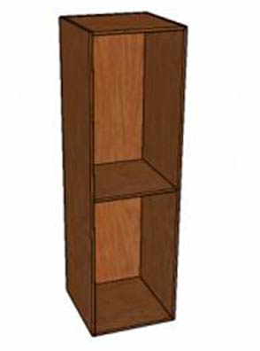 Wardrobe 1 Shelf 2 Hang Rods